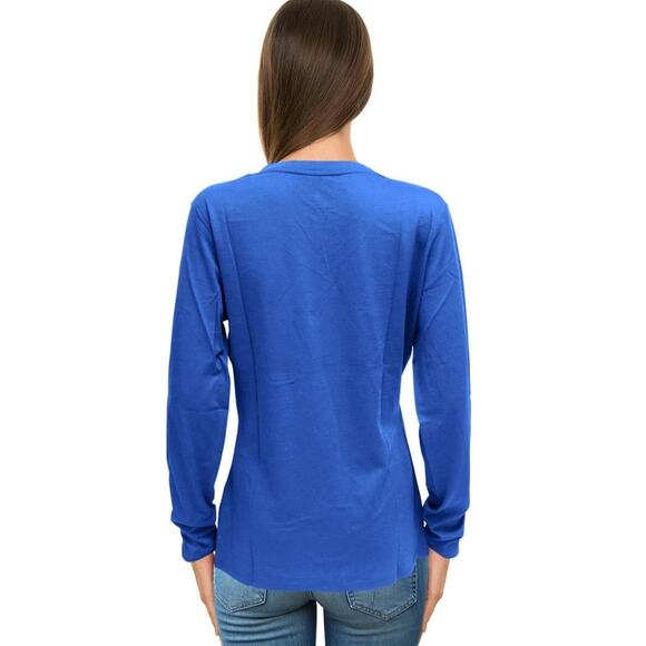 Segments Women’s Australian Merino Wool Long Sleeve Shirt Blue Size Large - Picture 2 of 6